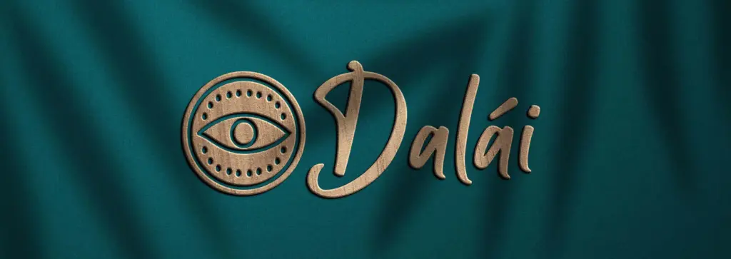 Dalai in Tulum , Quintan Roo, México. Development pre-sale by The Coral Properties. Logo over green plants.